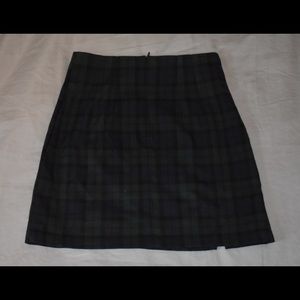 Plaid mini skirt